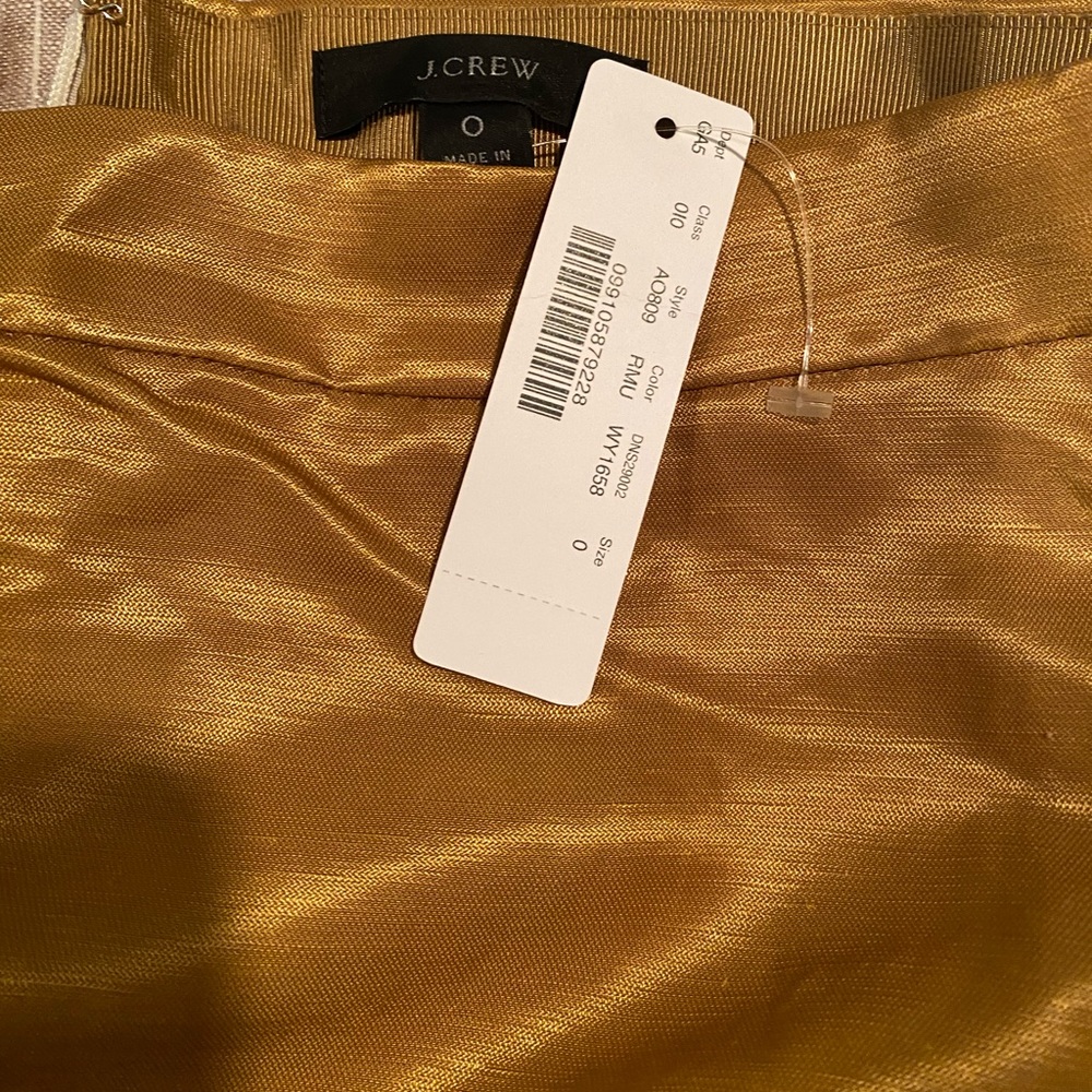 JCREW silk skirt. New with tags.